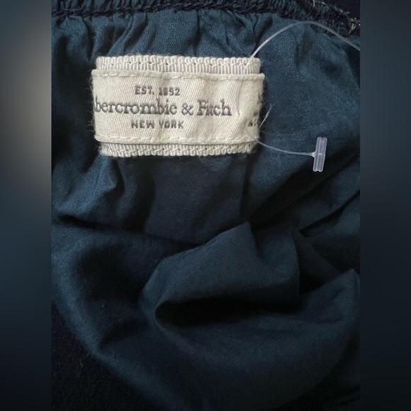 Abercrombie & Fitch Navy Floral Mini Skirt 100% Cotton Size Medium - Picture 7 of 8